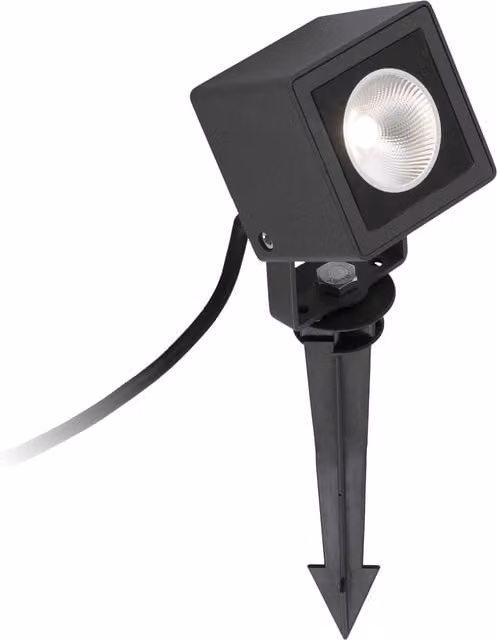 Netlighting Sobek LED Outdoor Ground Spike Light, Black, IP65