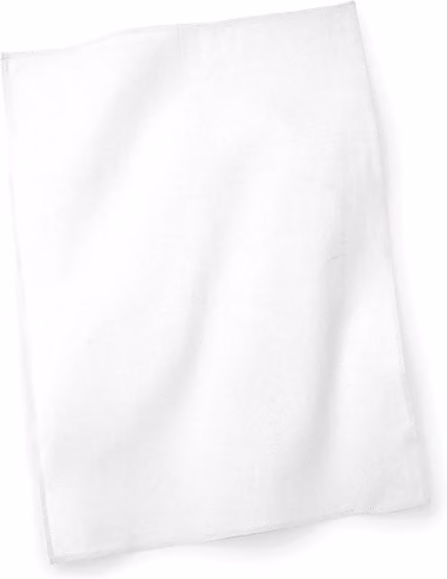 Westford Mill Plain White Cotton Tea Towel, W: 50 cm, H: 70 cm