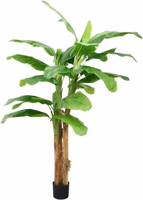 Berkfield Home Artificial Banana Tree with Pot, Green, Height: 300 cm