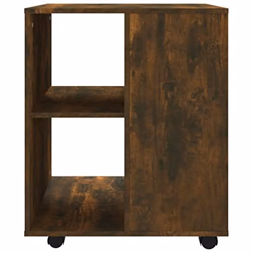 vidaXL Rolling Cabinet in Brown Smoked Oak, W: 60 cm, D: 53 cm, H: 72 cm – 3