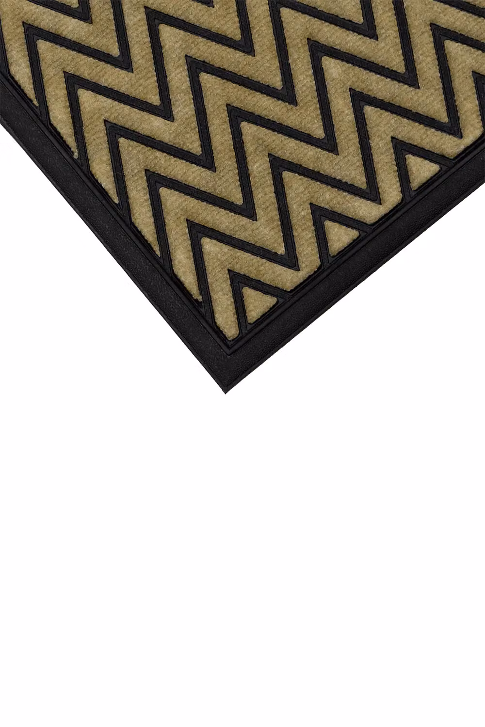 JVL Vienna Rubber Backed Scraper Doormat in Beige and Sand, W/D/H: 90 x 60 x 0.3 cm – 3