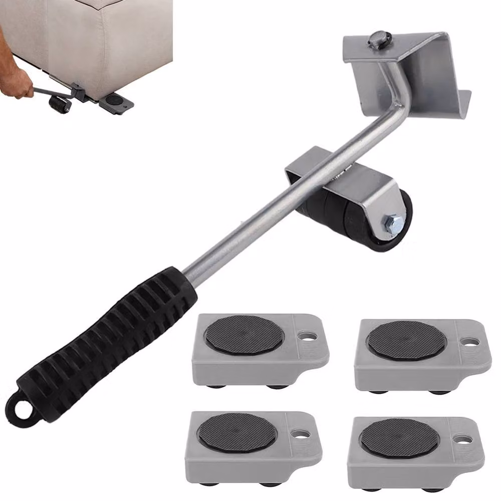 NESTLUNE Furniture Moving Tool Set Sliders and Lifter, Grey – 3