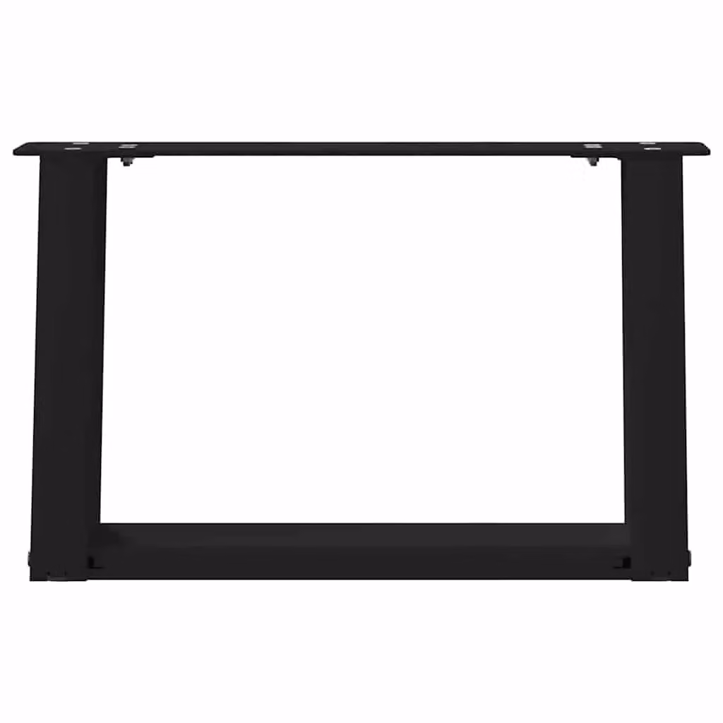 Berkfield Home U-Shaped Steel Coffee Table Legs, Black, 2 Pieces, H: 50 cm x W: 30-31 cm – 4