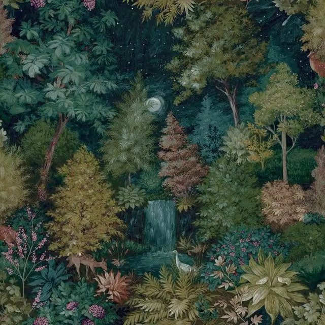 Holden Décor Midnight Woods Green Floral Nature Wallpaper Roll
