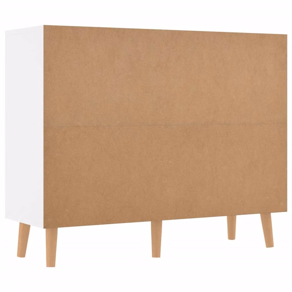 Berkfield Home High Gloss White Sideboard, W/D/H: 90 x 30 x 72 cm – 3