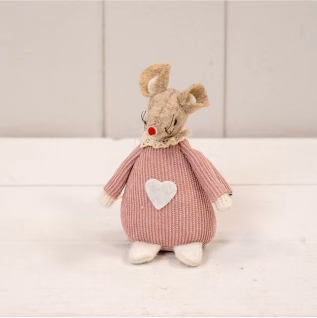 KDMD Pink Fabric Mouse Toy