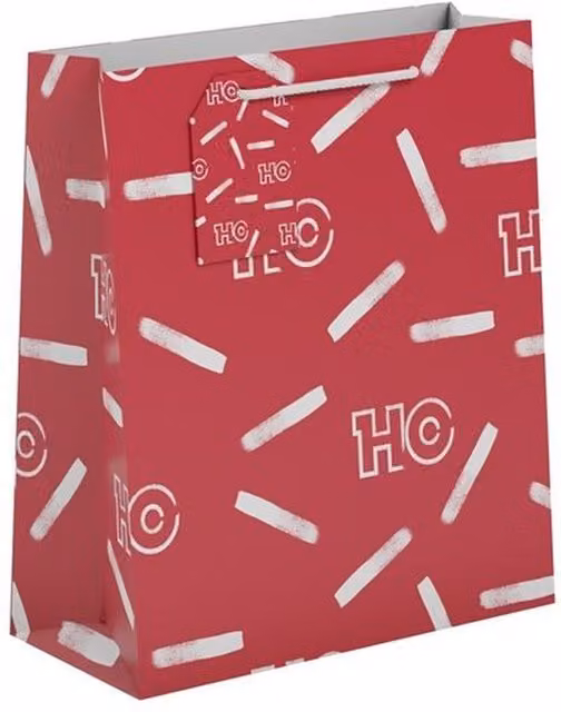 Kingsbury Gifts Red and White Paper Christmas Gift Bags
