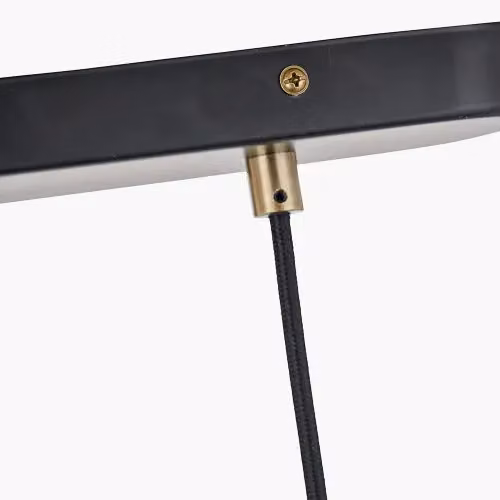 Ruma Industrial Black and Gold Metal Dome Ceiling Light for Kitchens and Dining Rooms – 3