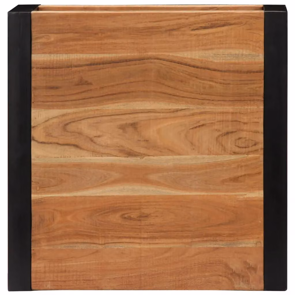 Berkfield Home Square Coffee Table in Brown Solid Acacia Wood W/D/H: 60 x 60 x 40 cm – 3