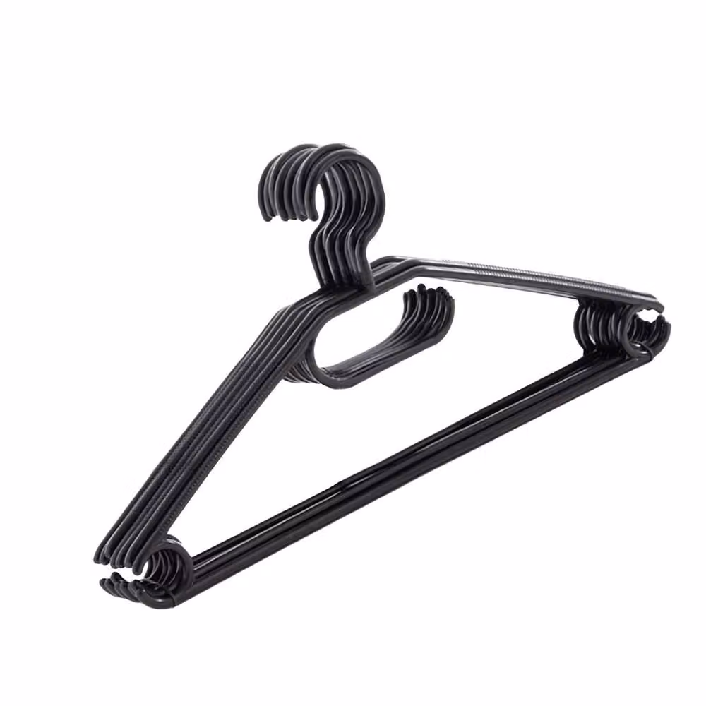 Orwell Black Plastic Space Saving Swivel Head Hangers, 8 Pack – 2