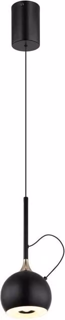 Netlighting Donovan Slim LED Pendant Ceiling Light in Black with Warm White 3000K – 1
