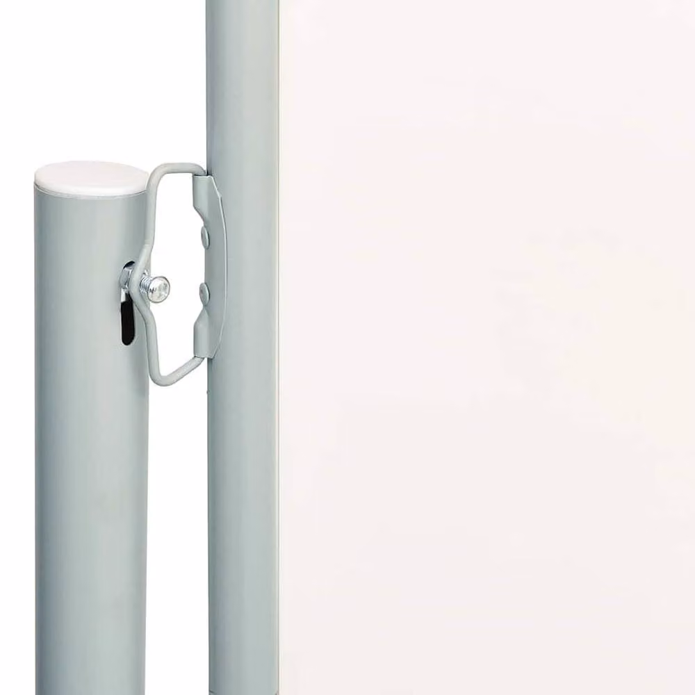 Berkfield Home Retractable Side Awning in Beige with Steel Frame and Polyester Fabric, W/H: 600 x 180 cm
