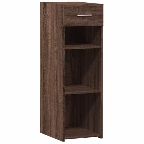 vidaXL Modern Sideboard in Brown Oak, W/D/H: 30 x 42.5 x 93 cm