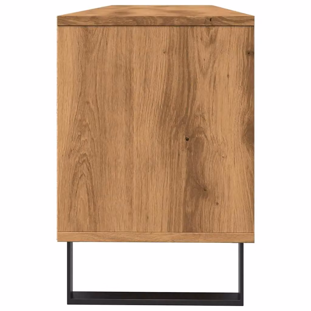 Berkfield Home Artisan Oak TV Cabinet in Brown, W/D/H: 150 x 30 x 44.5 cm – 4