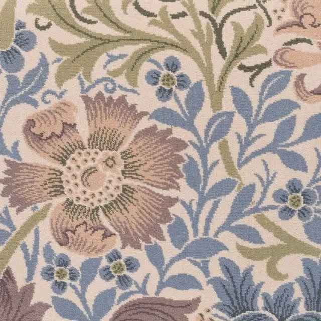 House of Hackney Compton Magna Rug in Cirrus White and Multicolour Floral Wool