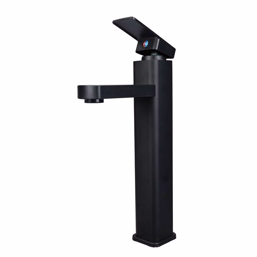 SPETLEK Modern Tall Countertop Basin Mixer Tap in Matt Black – 4