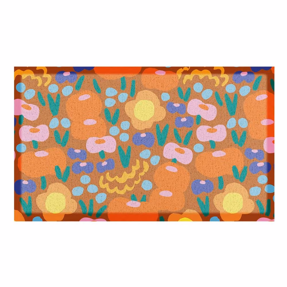 Artsy Mats Elizabeth Olwen Red Floral Indoor/Outdoor Doormat, W/D/H: 70 x 40 cm – 2