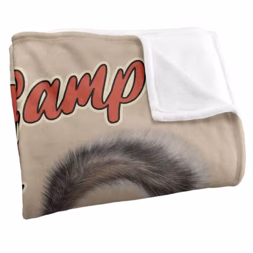 JQ Licensing James Piazza Crazy For Camping Squirrel Super Soft Fleece Throw Blanket, Multicolour, W: 91 cm, D: 147 cm – 3