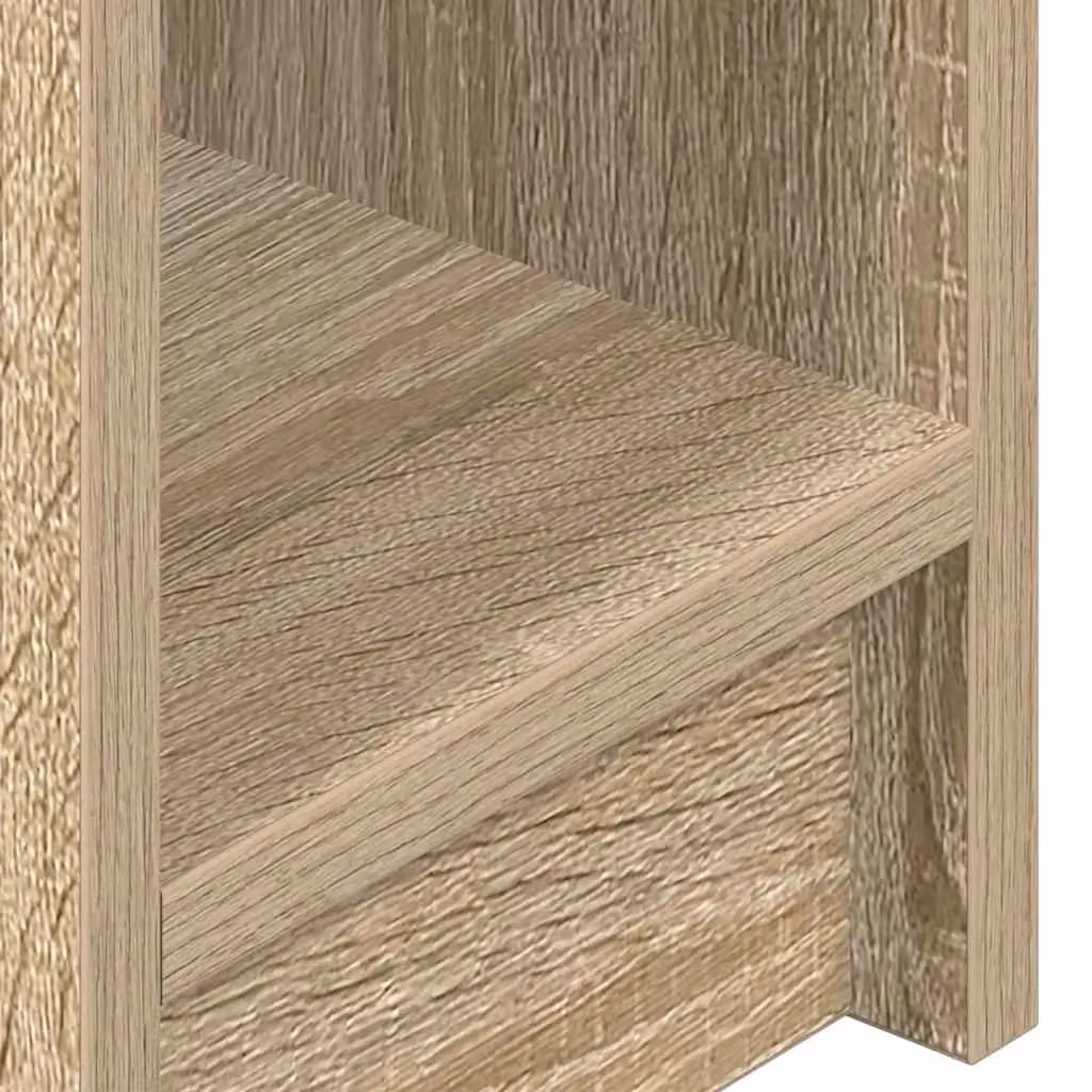 Berkfield Home Set of 2 Sonoma Oak Bedside Cabinets with Drawer, Brown, W/D/H: 20 x 36 x 60 cm – 2