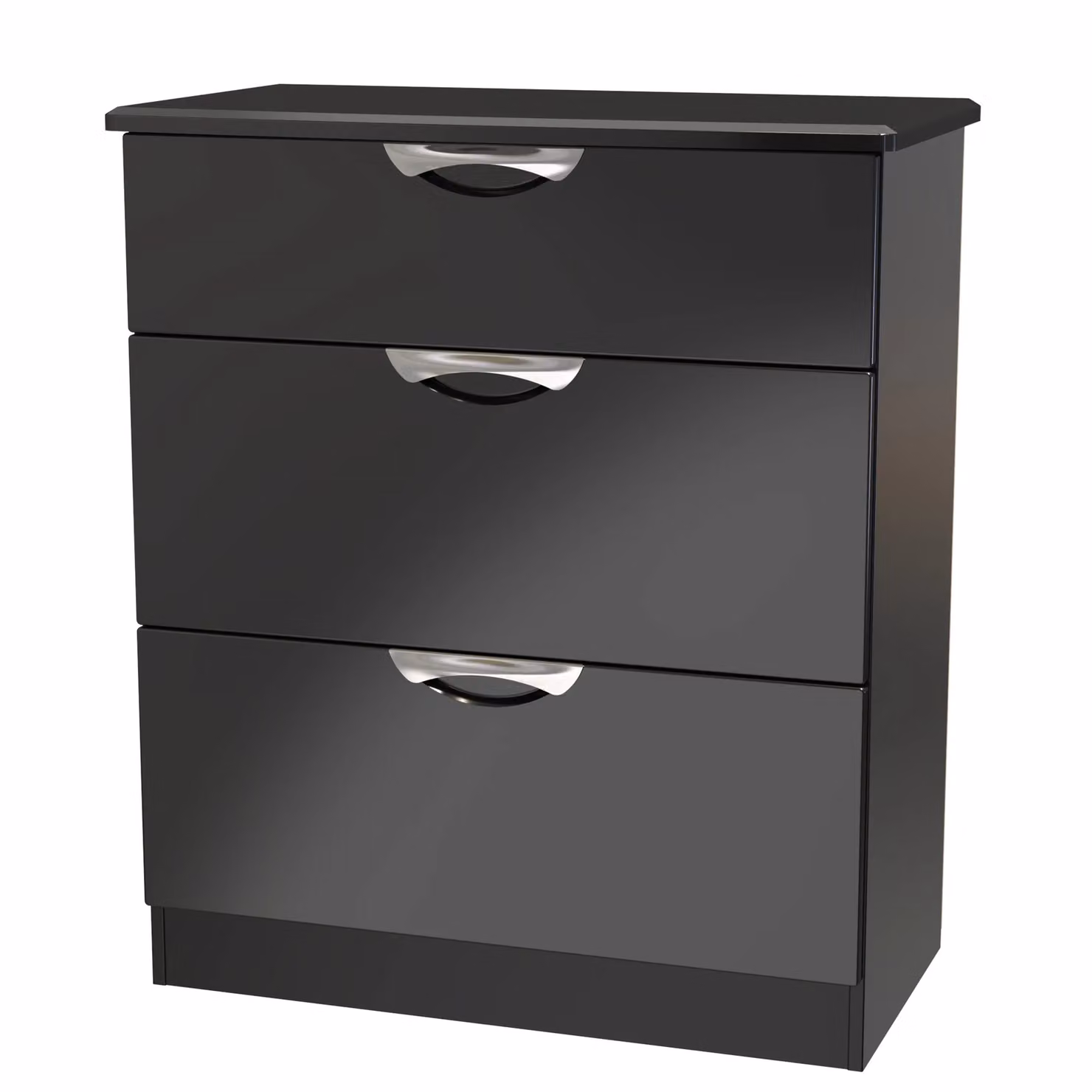 2 U Holborn 3 Drawer Deep Chest in Black – 3