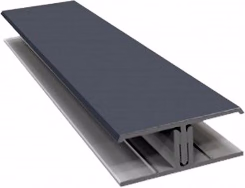 Freefoam PVC Weatherboard Cladding Two Part H Trim, 3m, Slate Grey