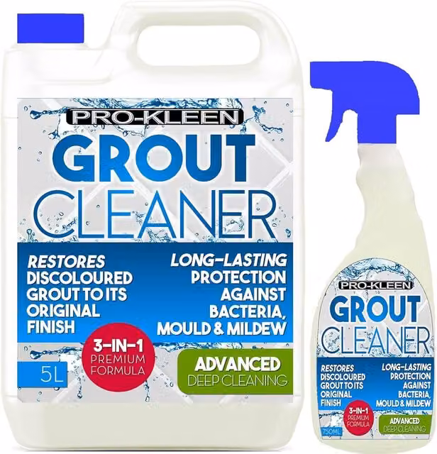 Pro-Kleen Tile Grout Cleaner, Restorer and Reviver for Kitchen and Bathroom, Blue, 5.75 l