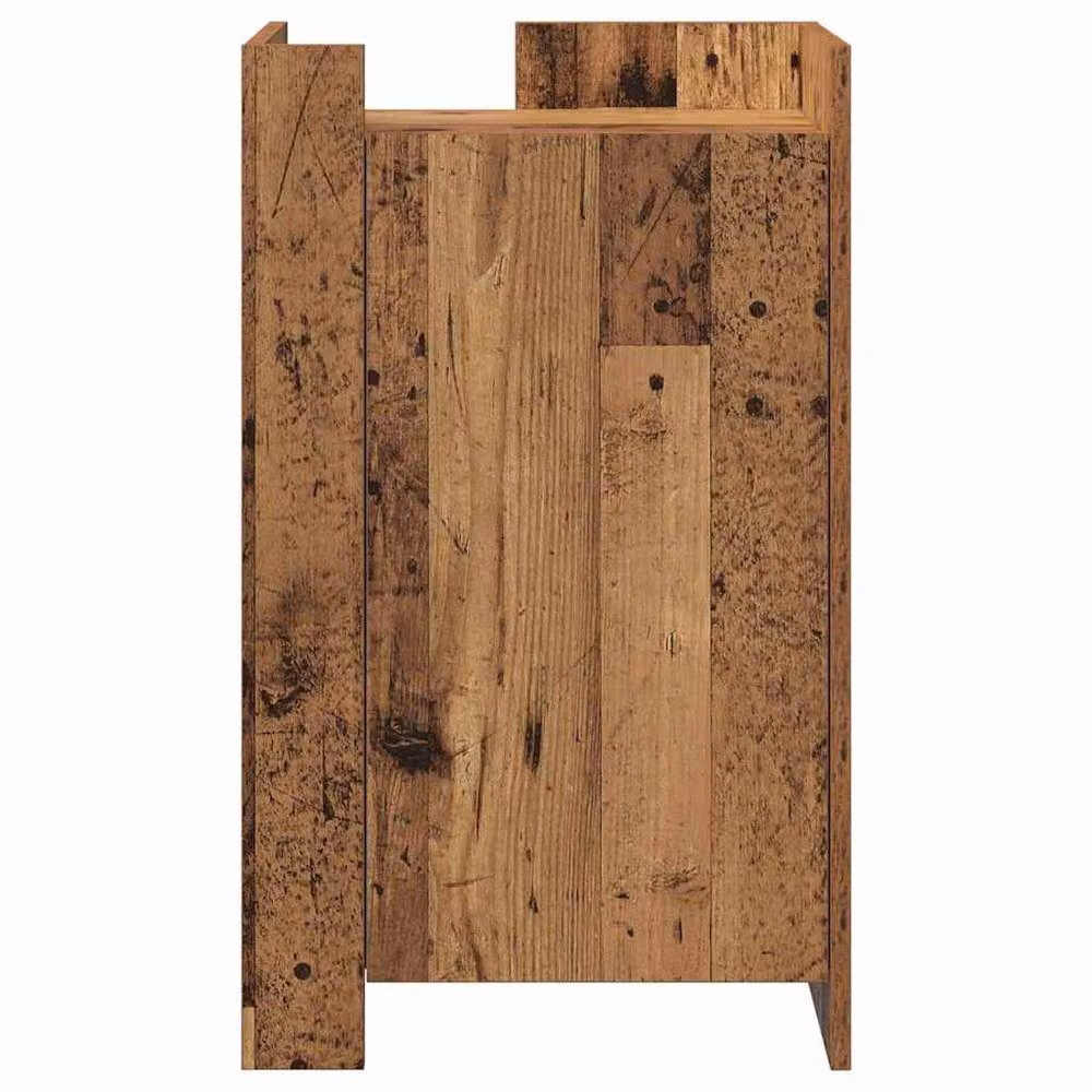 Berkfield Home Rustic Old Wood Sideboard in Brown, W/D/H: 45 x 35 x 75 cm – 4