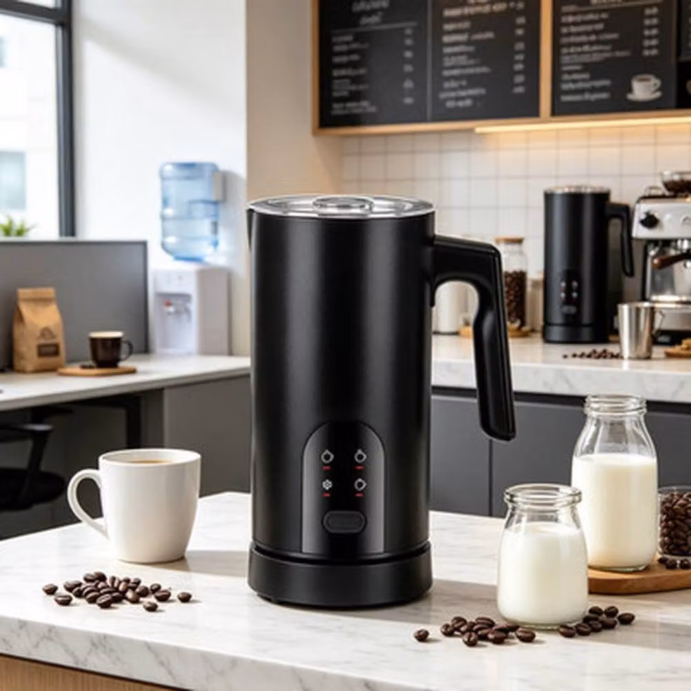 NESTLUNE 4-in-1 Electric Milk Frother and Auto Milk Steamer, 590 ml, Black – 5