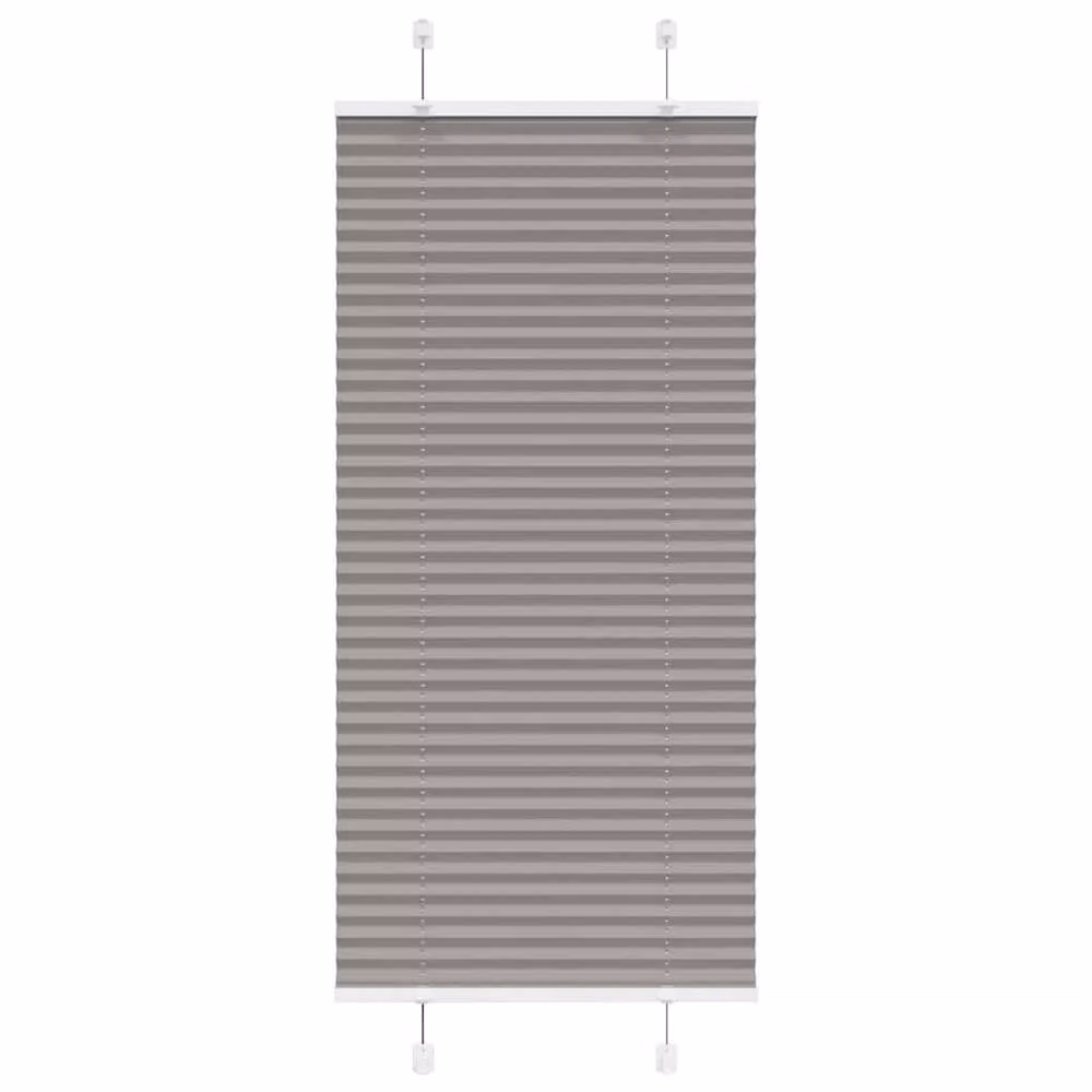 Berkfield Home Anthracite Pleated Blind, Dark Grey Polyester, W: 60 cm, H: 100 cm – 2
