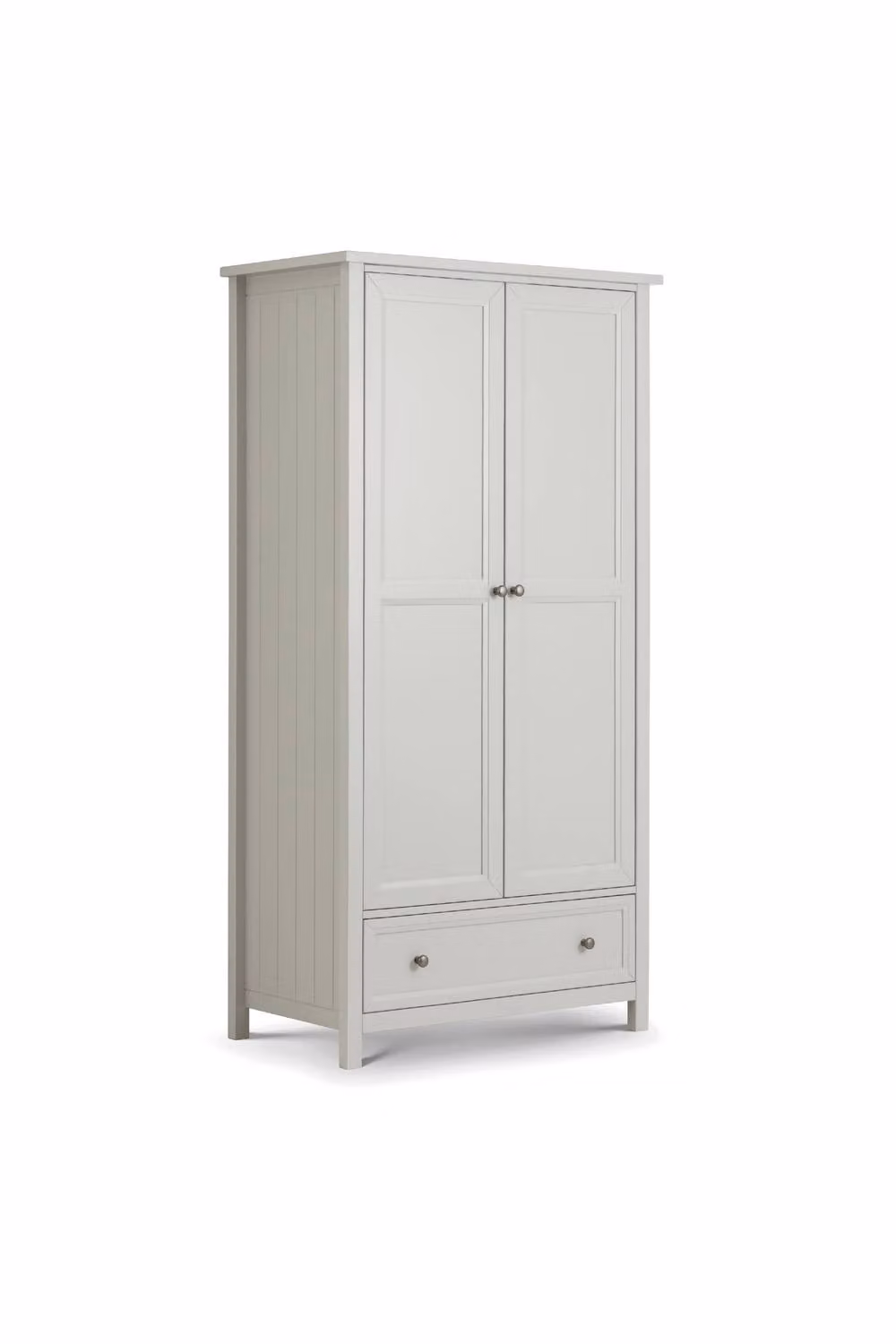 Julian Bowen Maine 2 Door Wardrobe with Integrated Drawers in Grey – 2
