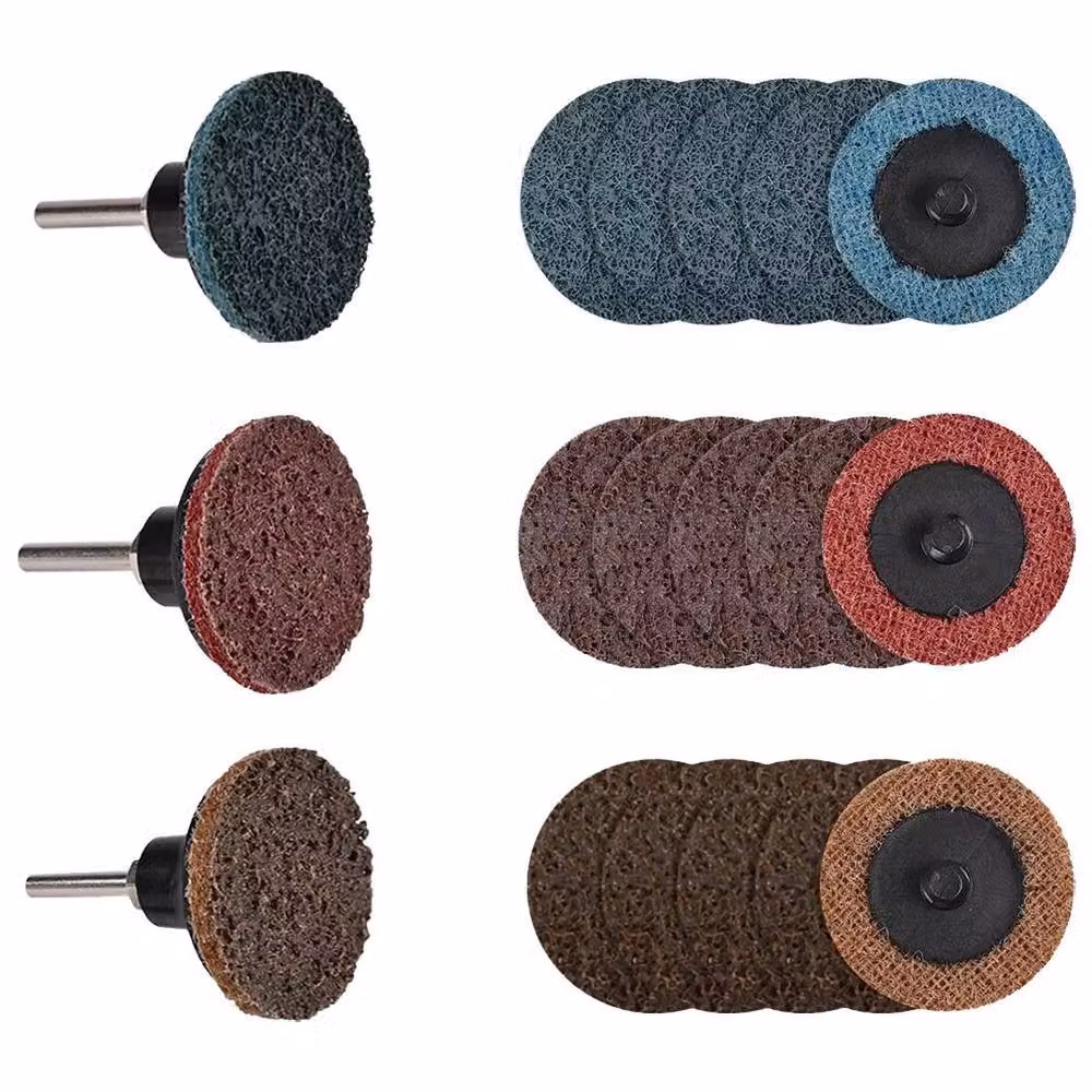 FLAVORA 81-Piece Multicolour R-Type Roloc Quick Change Abrasive Discs, 50 mm – 2