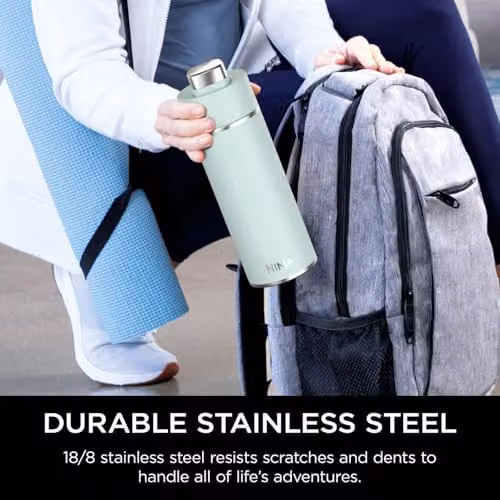 Ninja Thirsti Triple Insulated Stainless Steel Water Bottle and Flask, 530 ml, Mint – 5