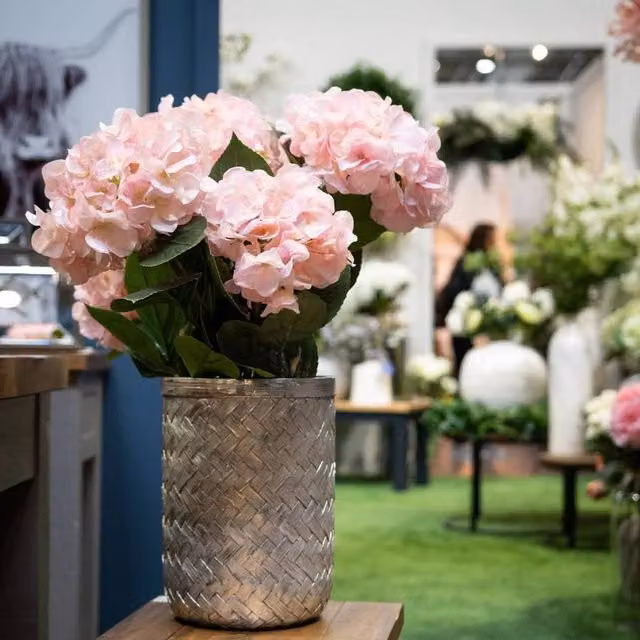 Hill Interiors Shabby Chic Pink Artificial Hydrangea Flower