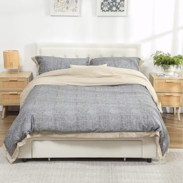 HOMCOM Grey Velvet Upholstered Double Bed Frame with Lift Up Base, W/D/H: 140 x 200 cm