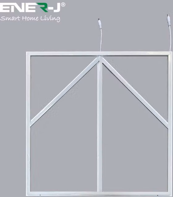 ENER-J Pack of 2 LED Frame Panel Lights with Blue Arrow Design, Cool White, W/D/H: 60 x 60 x 60 mm – 1