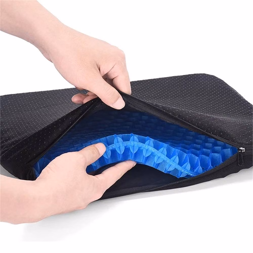Kelvenix Ergonomic Pressure Relief Gel Honeycomb Wheelchair Seat Pad, Blue, W/D/H: 120 x 120 x 120 cm – 4