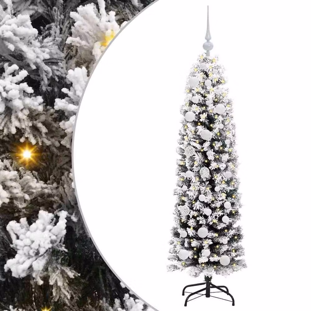 Berkfield Home Artificial Christmas Tree with 150 LEDs and Stand, Green, Height: 150 cm – 2