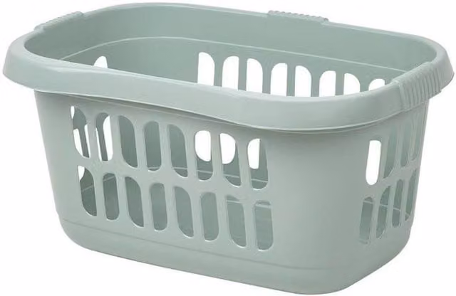 Casa Hipster Plastic Laundry Basket in Green