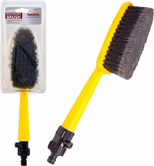 Bargains-Galore 2 In 1 Spray and Wash Cleaning Brush in Yellow