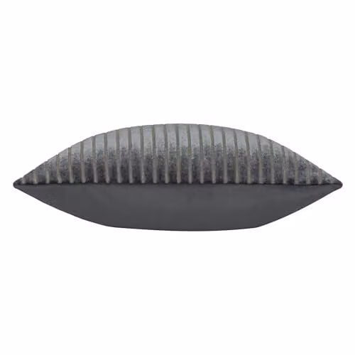 Paoletti Savoy Stripe Velvet Cushion in Grey, W/D/H: 50 x 50 x 50 cm – 2
