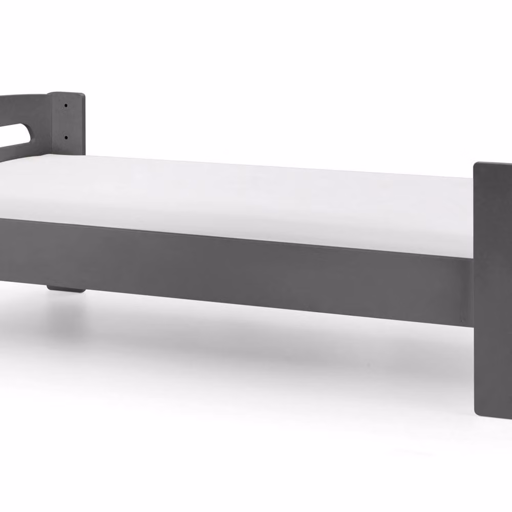 Cheshire Limestone Midsleeper Single Bed in Anthracite Black, W/D/H: 90 x 200 cm – 3