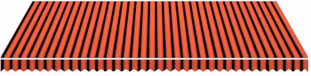 Berkfield Home Durable Polyester Awning Sunshade Canvas in Orange and Brown, W: 500 cm, D: 300 cm