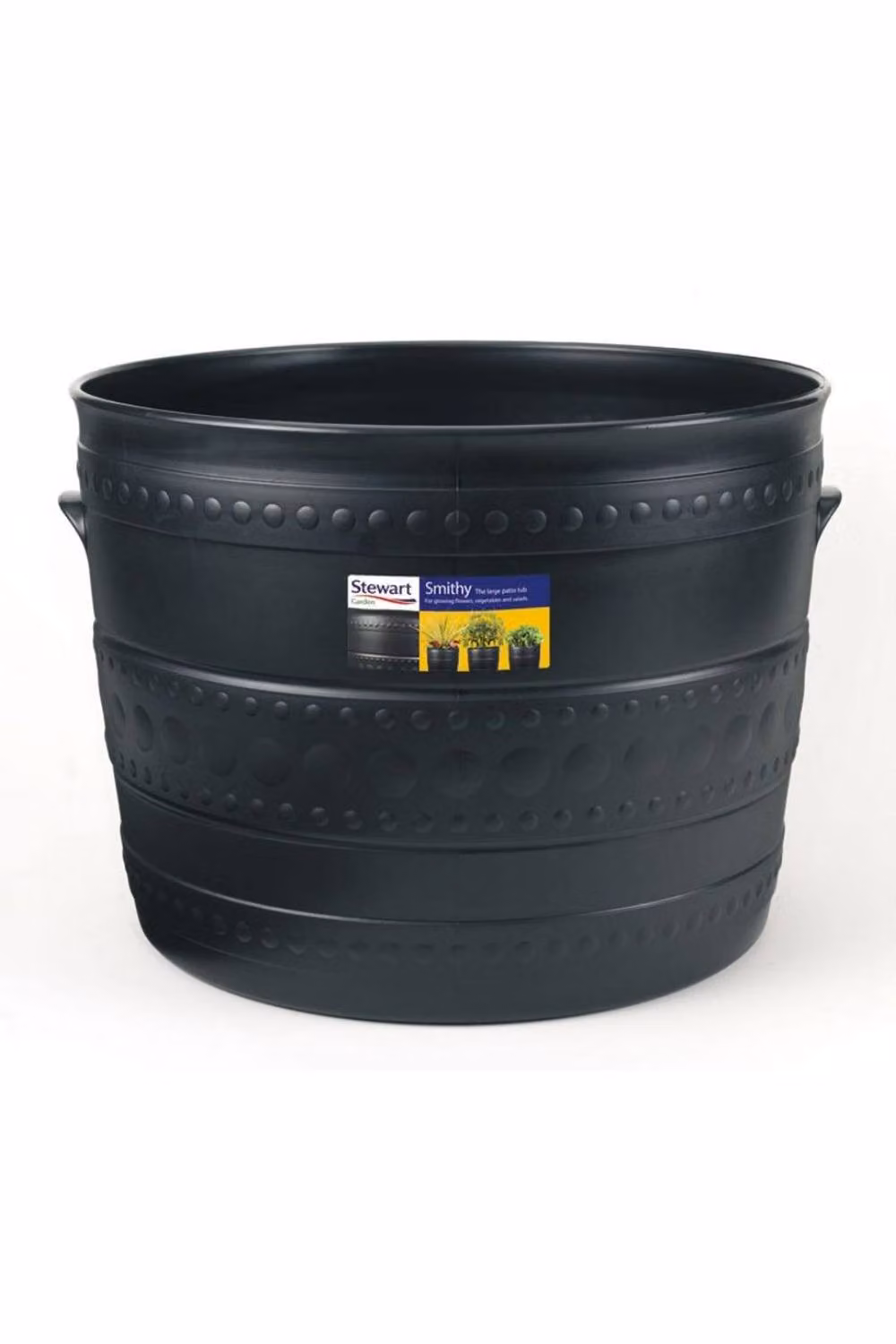 KDMD Stewart Smithy 35cm Black Plastic Patio Tub Planter – 2