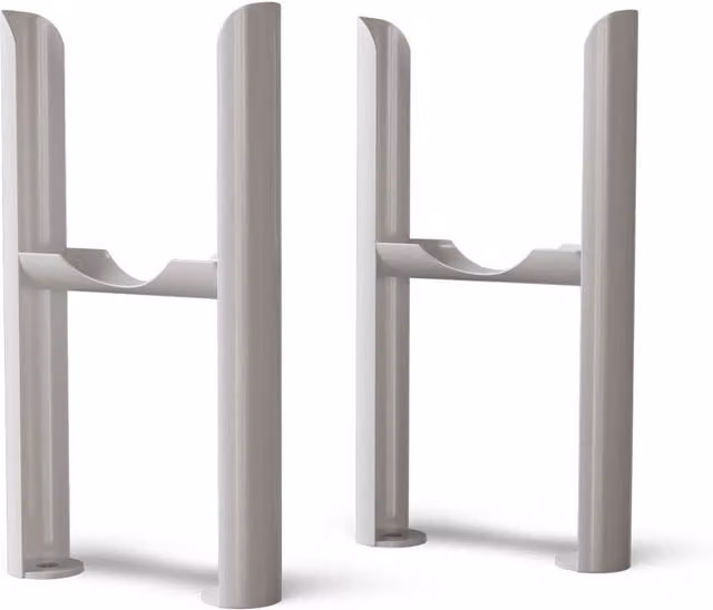 UK Radiators Alpha 3 Column Radiator Feet in Matt White, 111mm