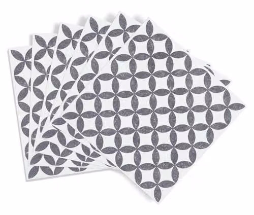 d-c-fix Set of 6 Amira Grey Geometric Tile Stickers, Water-Resistant Self-Adhesive Wall Tiles for Kitchen and Bathroom, W/D/H: 15 x 15 x 15 cm – 2