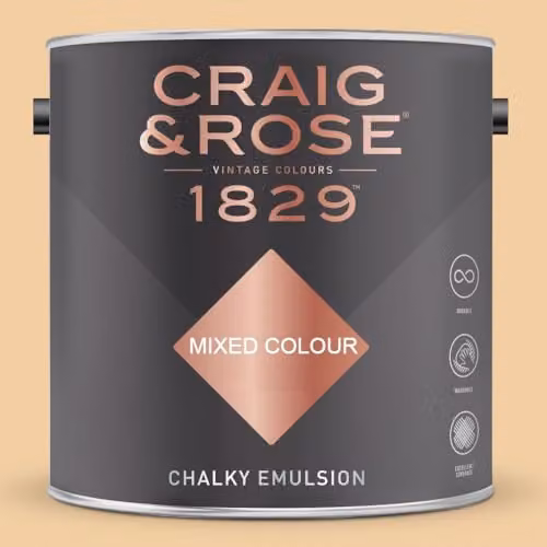 Craig & Rose 1829 Chalky Emulsion Paint in Beauvais Cream, 2.5l