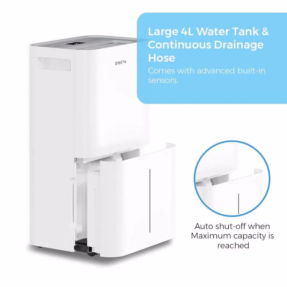 Home Detail Ometa Dual Dehumidifier and Air Purifier with Ioniser and App Control, White – 2