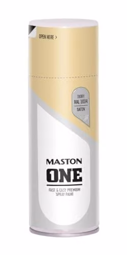 Maston Opaque Spray Paint in Satin Ivory RAL1014, Beige, 400 ml