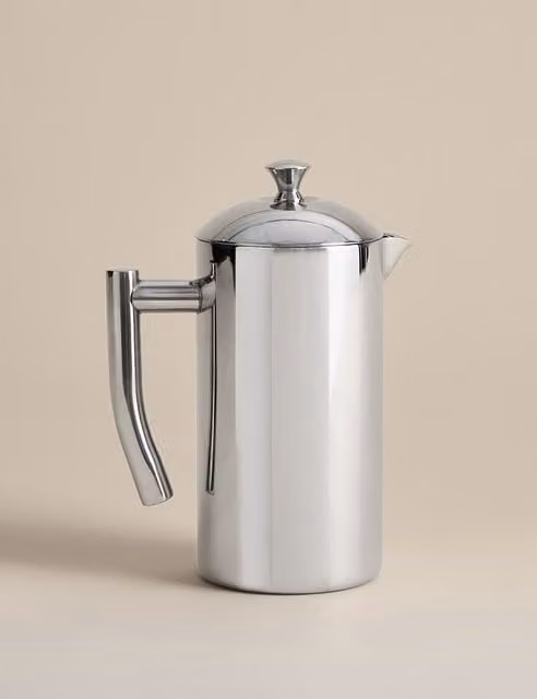 M&S Stainless Steel 8 Cup Cafetiere in Silver