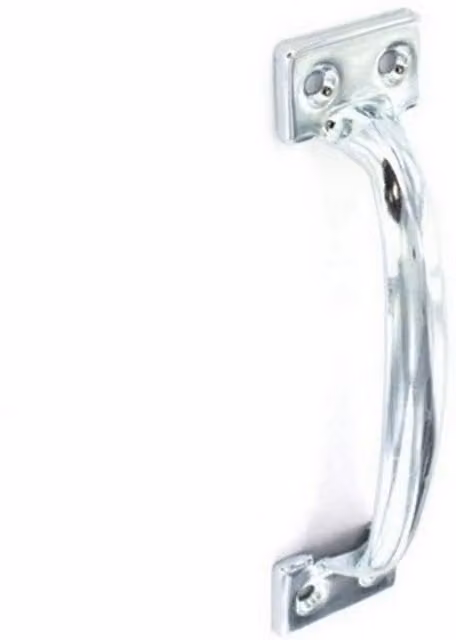 Securit Zinc Plated Door Handle in Silver